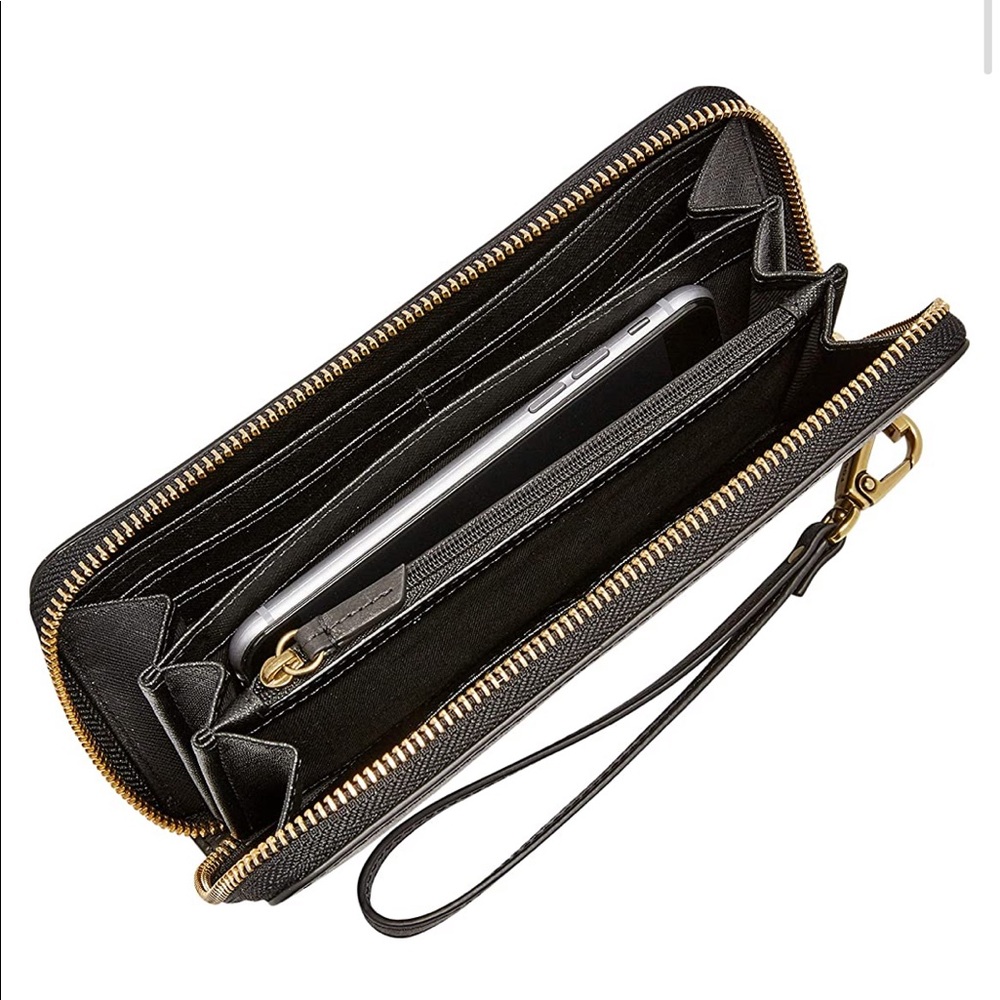 Black fssil wallet leather nwt - Picture 5 of 11
